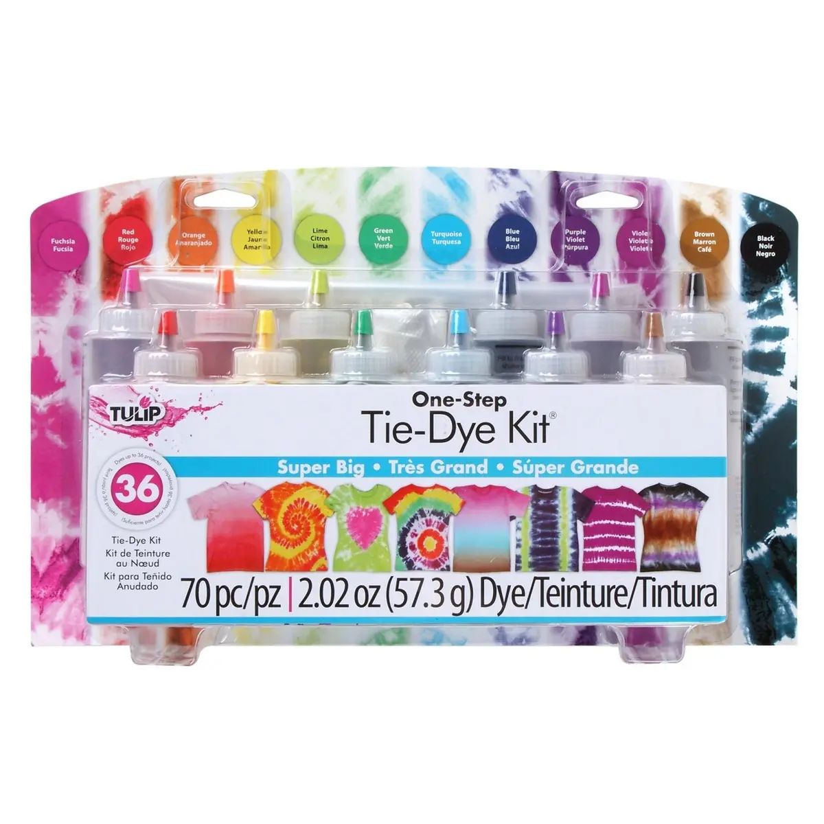 Tulip One-Step Tie Dye Tulip • Tie-Dye Kit 12 Kleuren Super Big 1