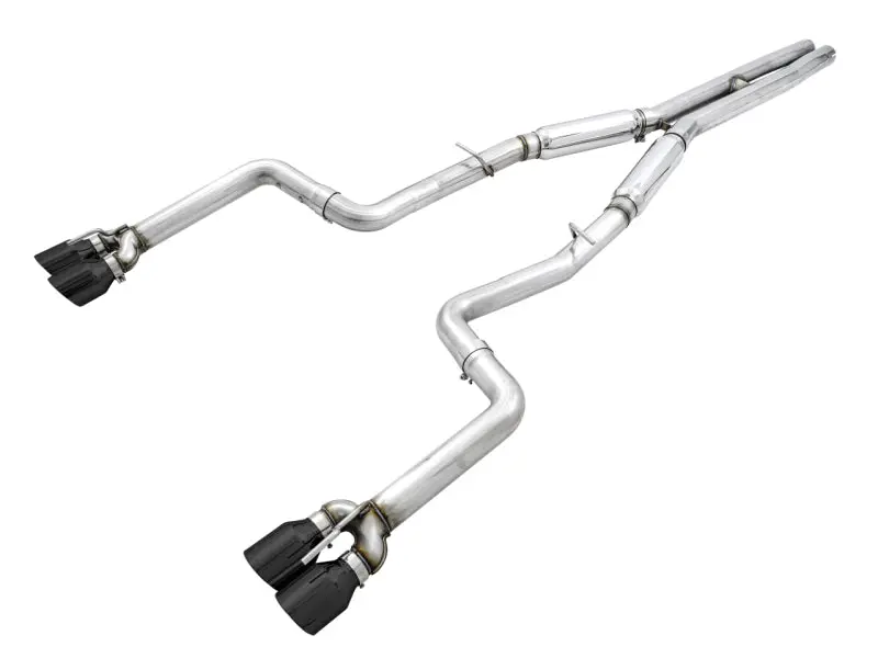 Awe Tuning 2015+ Dodge Challenger 6.4L/6.2L Sc Track Edition Exhaust - Quad Diamond Black Tips 1