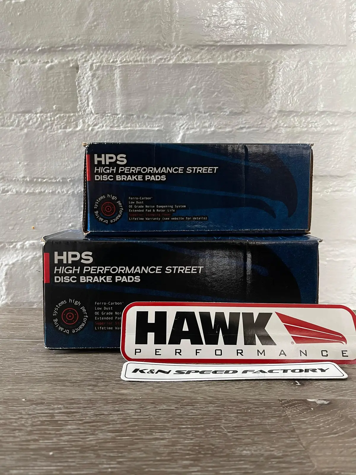 Hawk Hps Street Front & Rear Brake Pads For 08-23 Charger/Challenger/300 W/ 6 Piston Front/4 Piston Rear 1