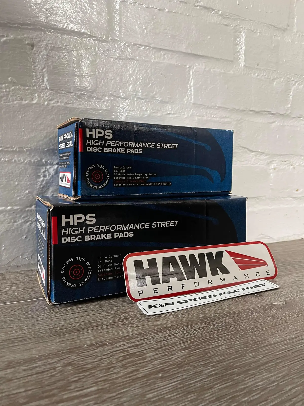 Hawk Hps Street Front & Rear Brake Pads For 08-23 Charger/Challenger/300 W/ 4 Piston Calipers 1