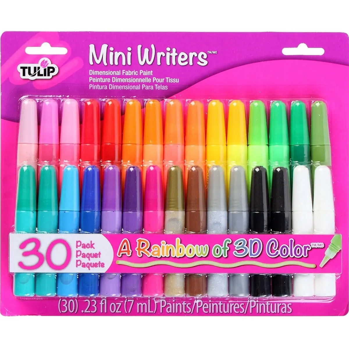 Tulip • 3D Textielverf Mini Pennen 7Ml 30St. 1