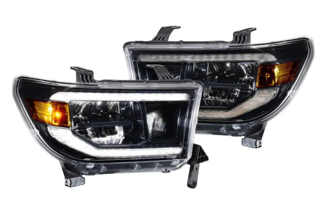 White Drl Bi-Led Headlights  Toyota Tundra (07-13): Xb Led Headlights 1