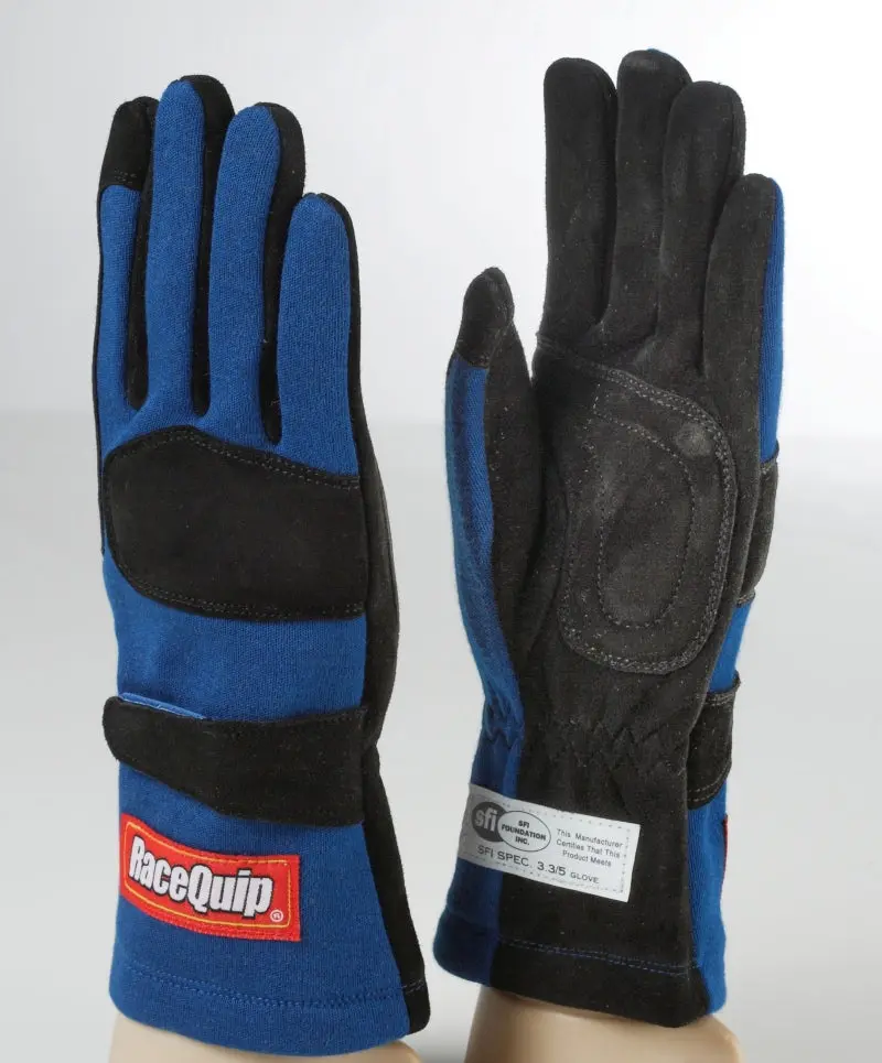 Racequip Blue 2-Layer Sfi-5 Glove - Small 1