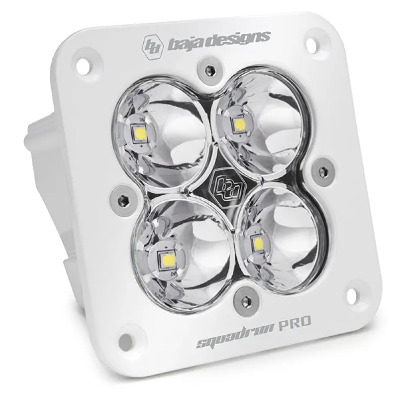 Baja Designs Squadron Pro Spot Pattern White Flush Mount Led Light Pod - Clear 1