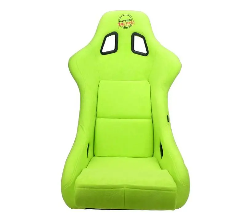 Nrg Frp Bucket Seat Prisma Edition - Large (Neon Green Alcantara/  Pearlized Back) 1
