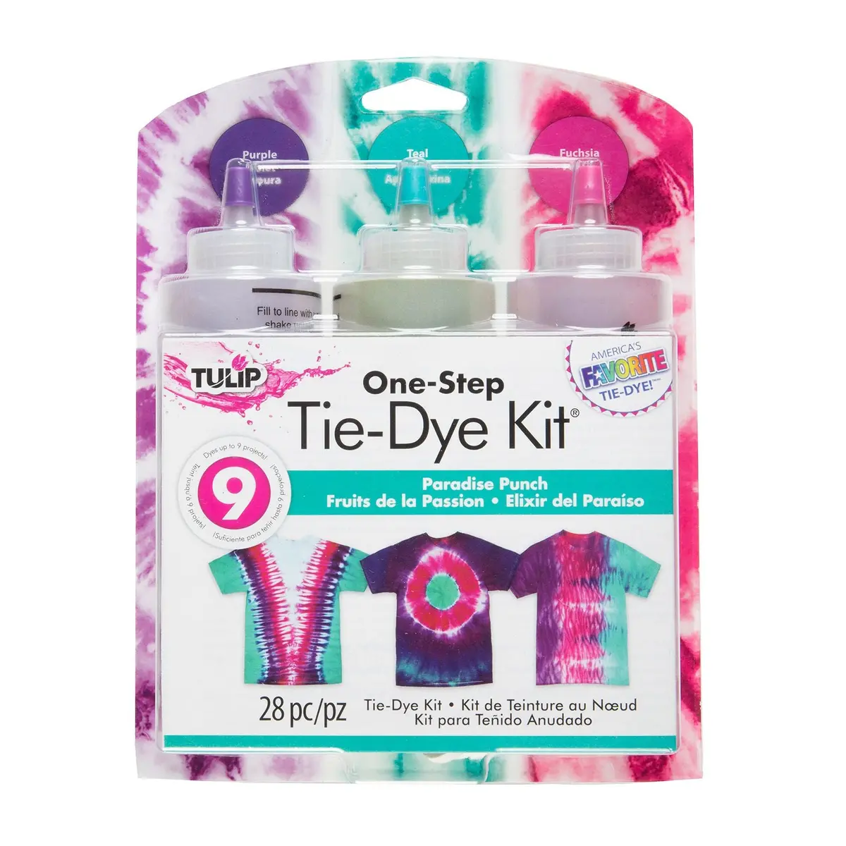 Tulip One-Step Tie Dye Tulip • Tie-Dye Kit 3 Kleuren Paradise 1