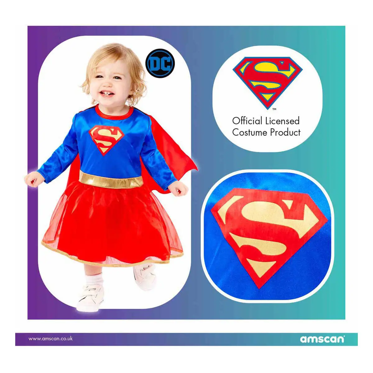 Supergirl Verkleedpak - 12-18 Maanden 2