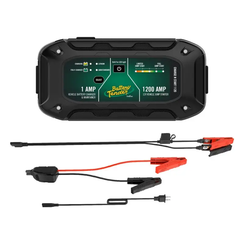 Battery Tender Charge N Start 1120 1A Battery Charger & 1200A Jump Starter 1