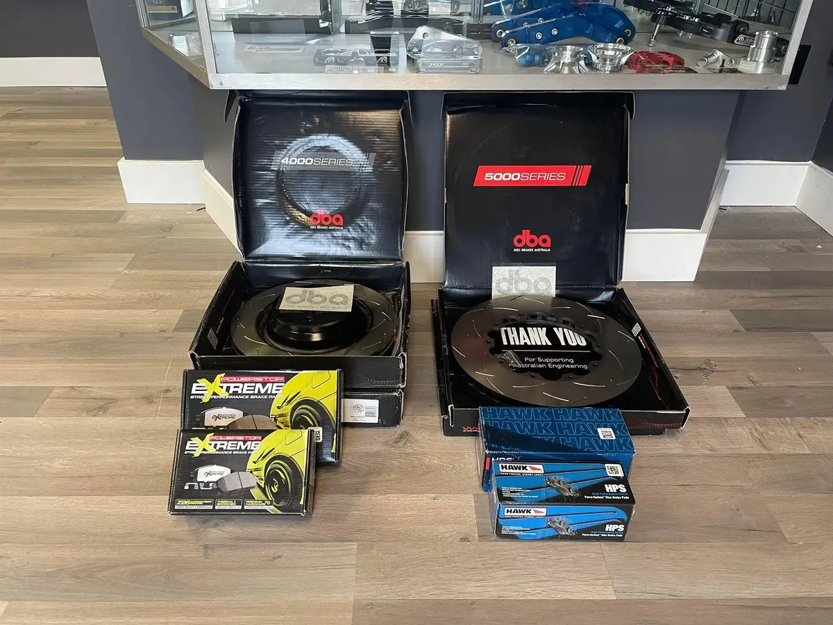2018-2025 Hellcat Durango & 2018-2021 Jeep Trackhawk 6.2L 6 Piston Front & Rear Pads & Rotor Kit By 797 Performance 1