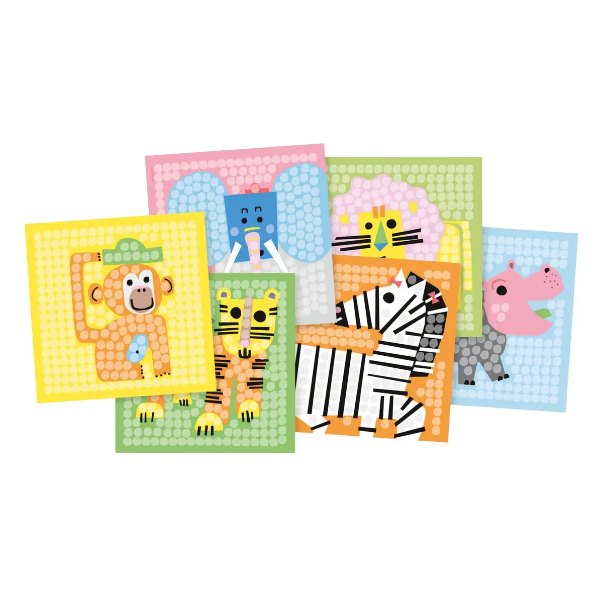 Playmais Mosaic Kaarten Versieren Zoo 1