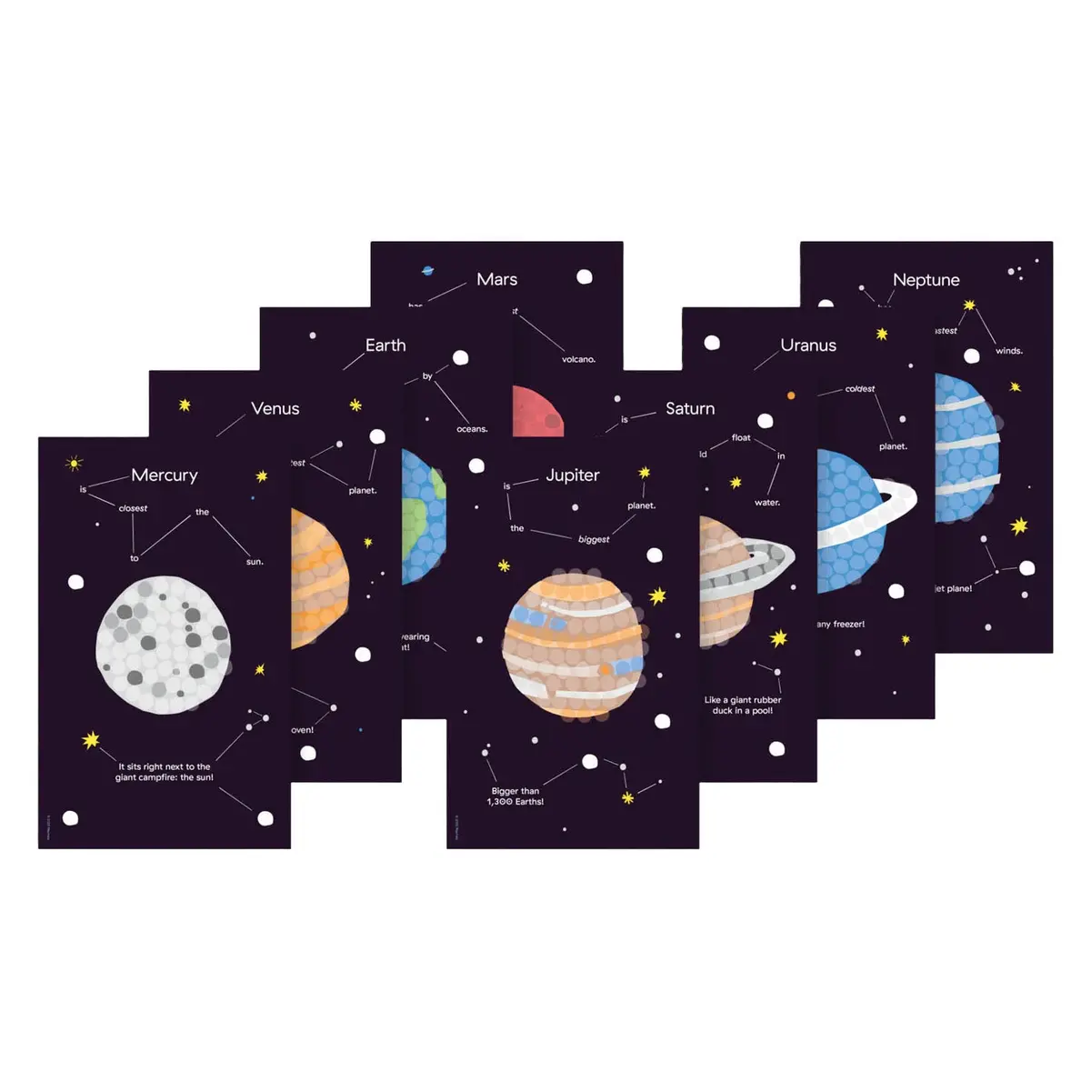 Playmais Mosaic Kaarten Versieren Zonnestelsel 1
