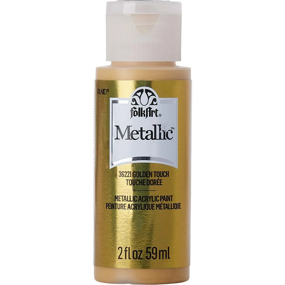 Folkart • Metallic Acrylic Paint Golden Touch 59Ml 1