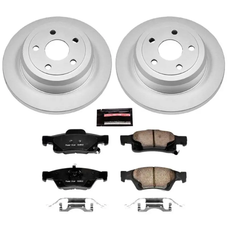Power Stop 11-19 Dodge Durango Rear Z17 Evolution Geomet Coated Brake Kit 1