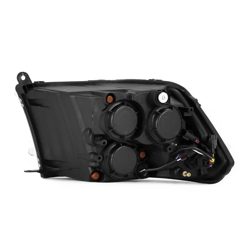Alpharex 09-18 Dodge Ram 2500 Luxx Led Proj Headlights Plank Style Chrm W/Activ Light/Seq Signal/Drl 2