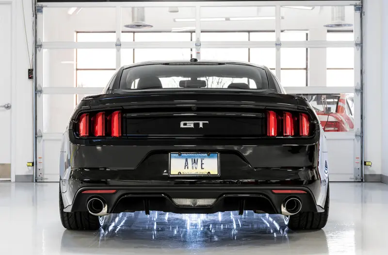 Awe Tuning S550 Mustang Gt Cat-Back Exhaust - Touring Edition (Chrome Silver Tips) 2