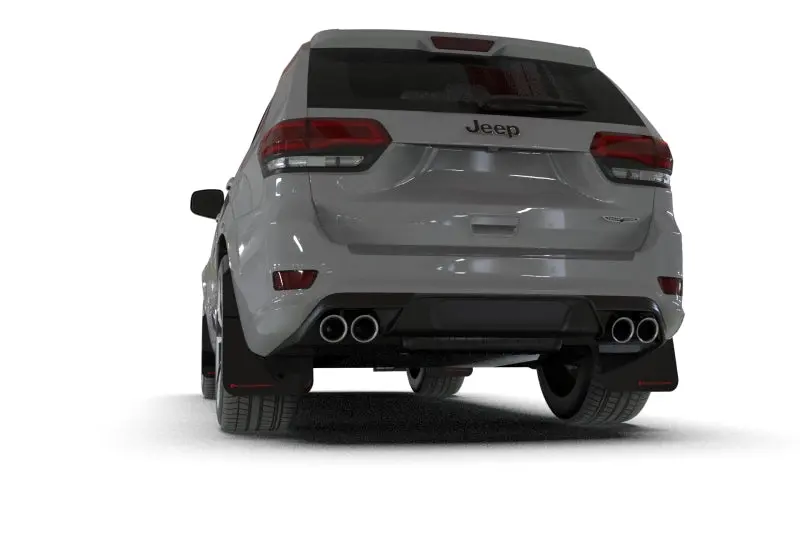 Rally Armor 18-22 Jeep Grand Cherokee Srt Trackhawk Black Ur Mud Flap - Metallic Black Logo 2