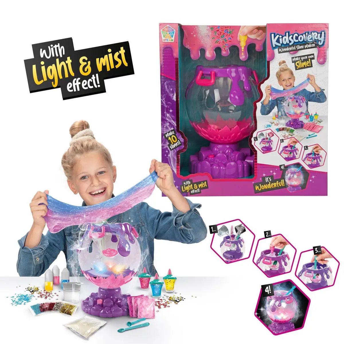 Toi-Toys Magisch Slijm Glazen Bol +Licht 1