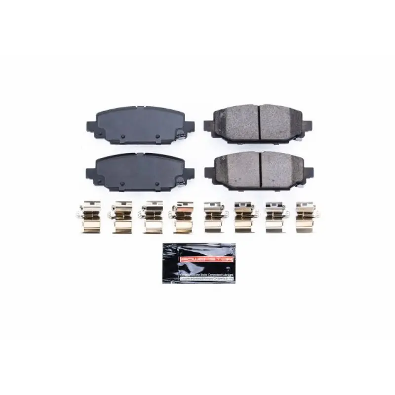 Power Stop 18-19 Jeep Wrangler Rear Z23 Evolution Sport Brake Pads W/Hardware 1