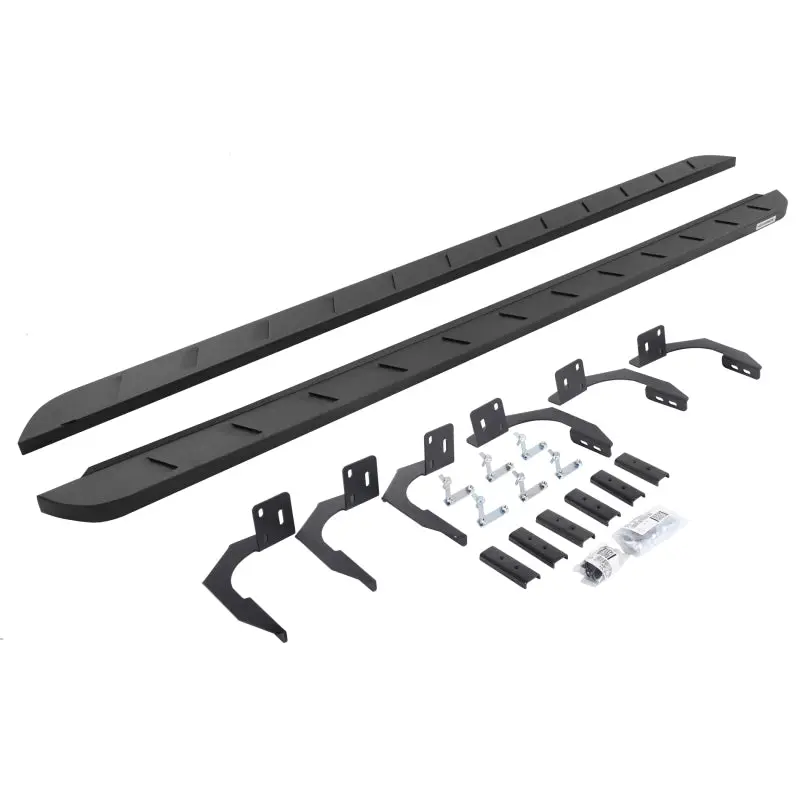 Go Rhino 09-14 Dodge Ram 1500 Qc 4Dr Rb10 Slim Running Boards Kit (Incl. Brackets) - Tex. Blk 1