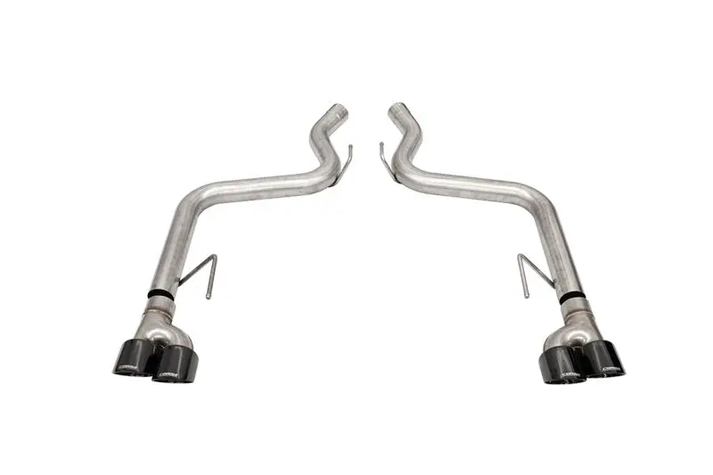 Corsa 2018-2023 Ford Mustang Gt Black 3.0In Pvd Axleback Exhaust W/4.0In Quad Pro Tips 1
