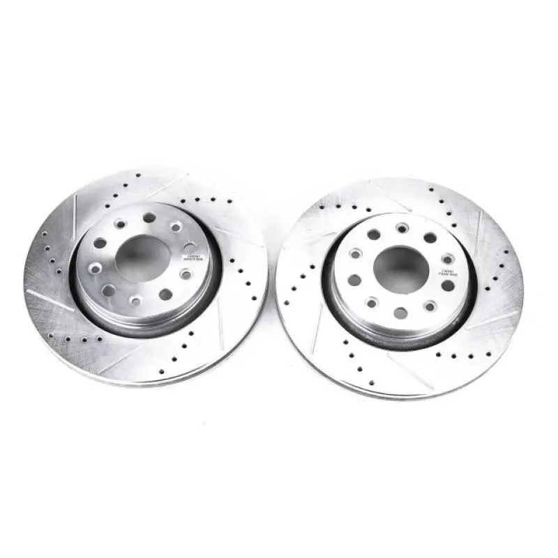 Power Stop 18-19 Jeep Wrangler Front Evolution Drilled & Slotted Rotors - Pair 1
