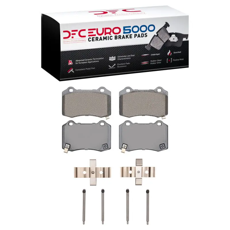 Dfc 04-24 Cadillac Cts Rear Euro 5000 Ceramic Brake Pads And Hardware Kit 1