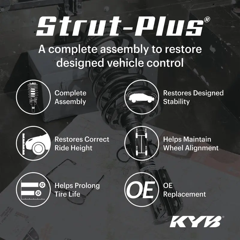Kyb Shocks & Struts Strut Plus Front Right 11-13 Jeep Grand Cherokee (4X2) 3.6L W/O Sts 1