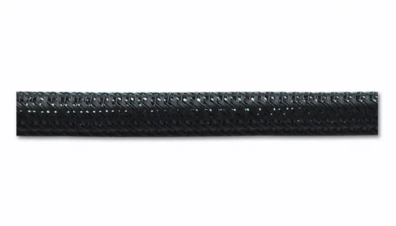 Vibrant 1.5In O.D. Flexible Split Sleeving (5 Foot Length) Black 1