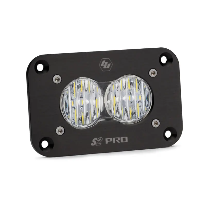 Baja Designs S2 Sport Flush Mount Wide Cornering Pattern Led Work Light - Clear Lens 1