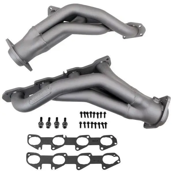 Bbk 11-23 Dodge Challenger/Charger 6.4L/6.2L Shorty Tuned Length Exhaust Headers - 1-7/8In Silver Ceramic 1