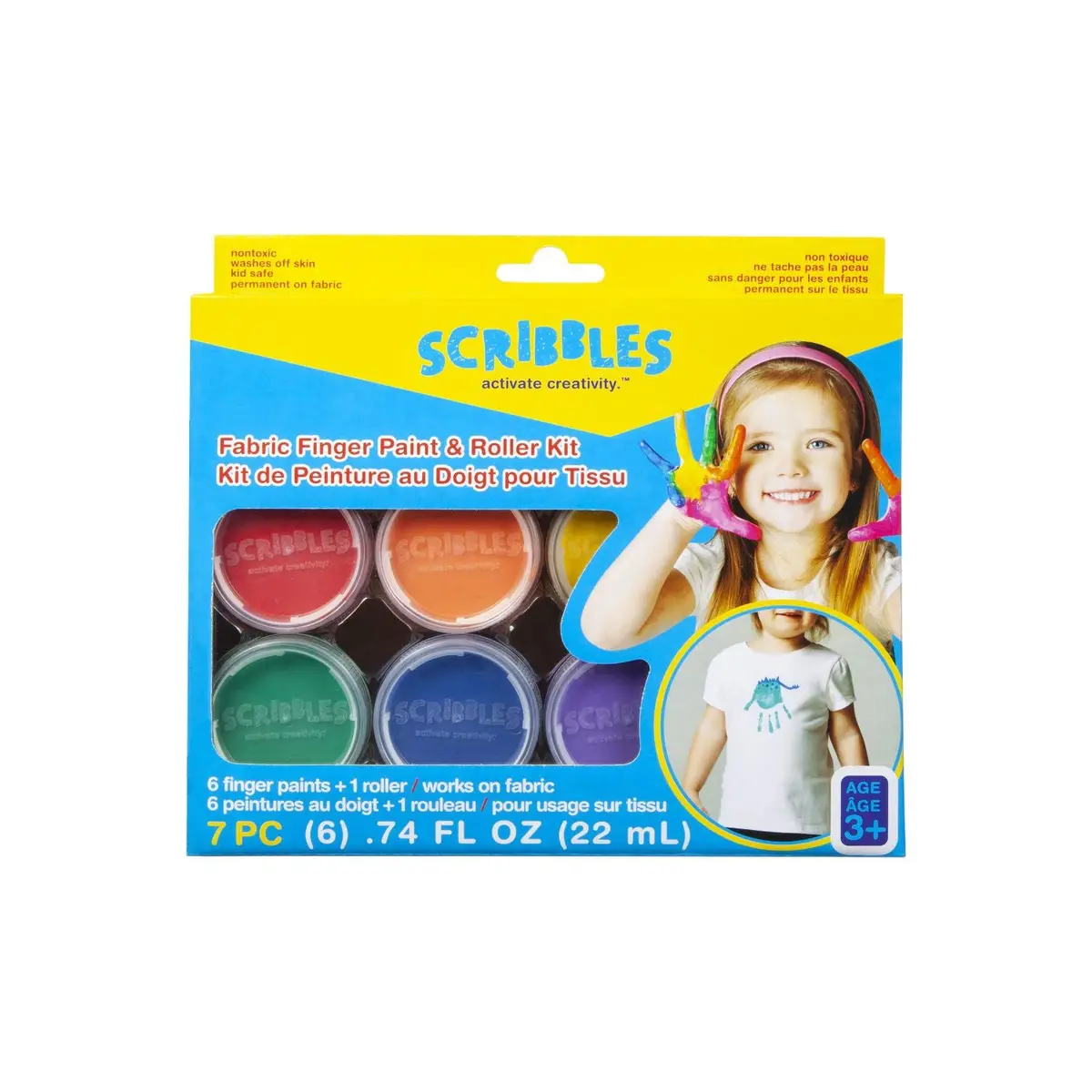 Scribbles • Textiel Vingerverf Roller 1