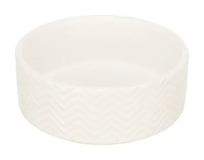 Trixie Voerbak Drinkbak Wave Keramiek Wit 1