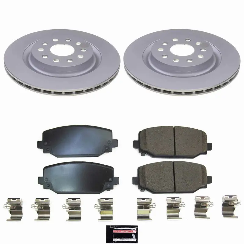 Power Stop 22-24 Jeep Grand Cherokee Rear Z17 Coated Brake Kit 1