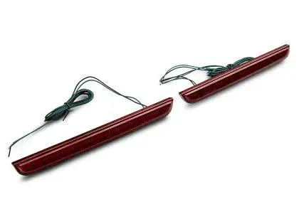 Raxiom 15-23 Dodge Challenger Axial Series Led Rear Bumper Reflector Lamps Red 1