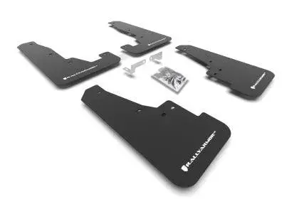 Rally Armor 16-22 Dodge Durango Gt / Rt / Srt / Sxt Black Ur Mud Flap White Logo 1