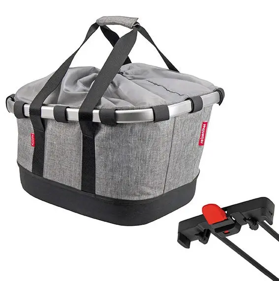 Abi Klickfix Fietsmand Achter Bikebasket Gt Uniklip Twist Grey 1