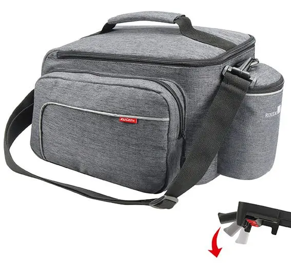 Abi Klickfix Enkele Fietstas Achter Rackpack Sport Uniklip Grijs 1
