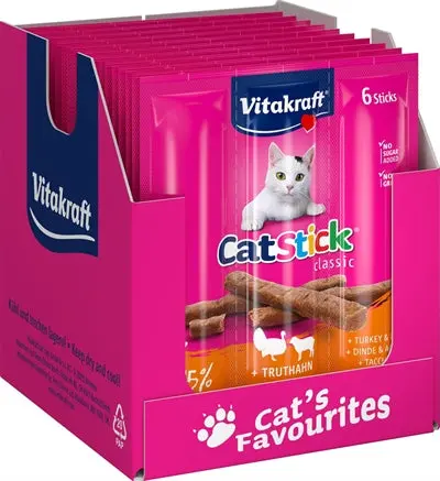 Vitakraft Cat-Stick Mini Kalkoen Met Lam 1