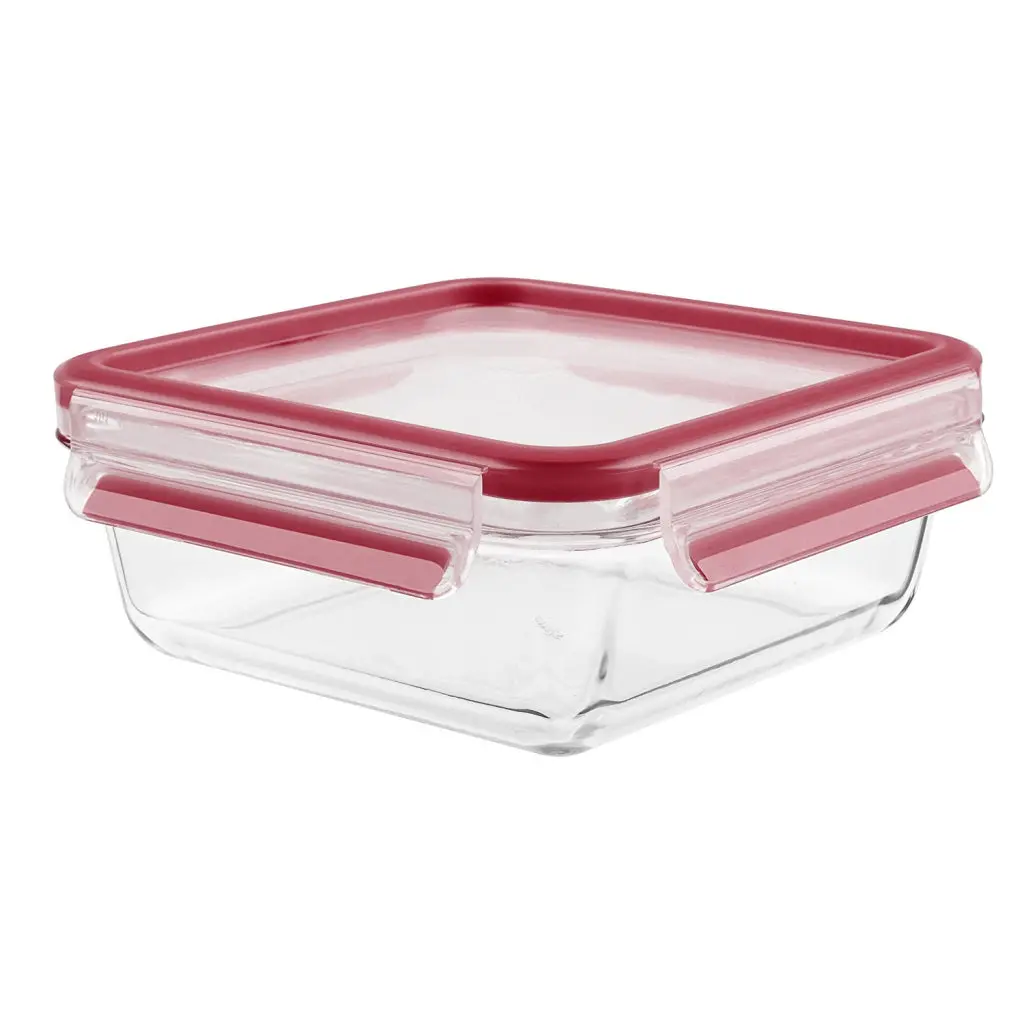 Tefal K30103 Masterseal Glazen Vershoudbakje 0.9L Rood 1