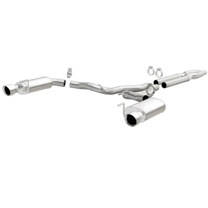 Magnaflow Cat Back, Ss, 3In, Street, Dual Split Polished 4.5In Tips 2015 Ford Mustang Gt V8 5.0L 1