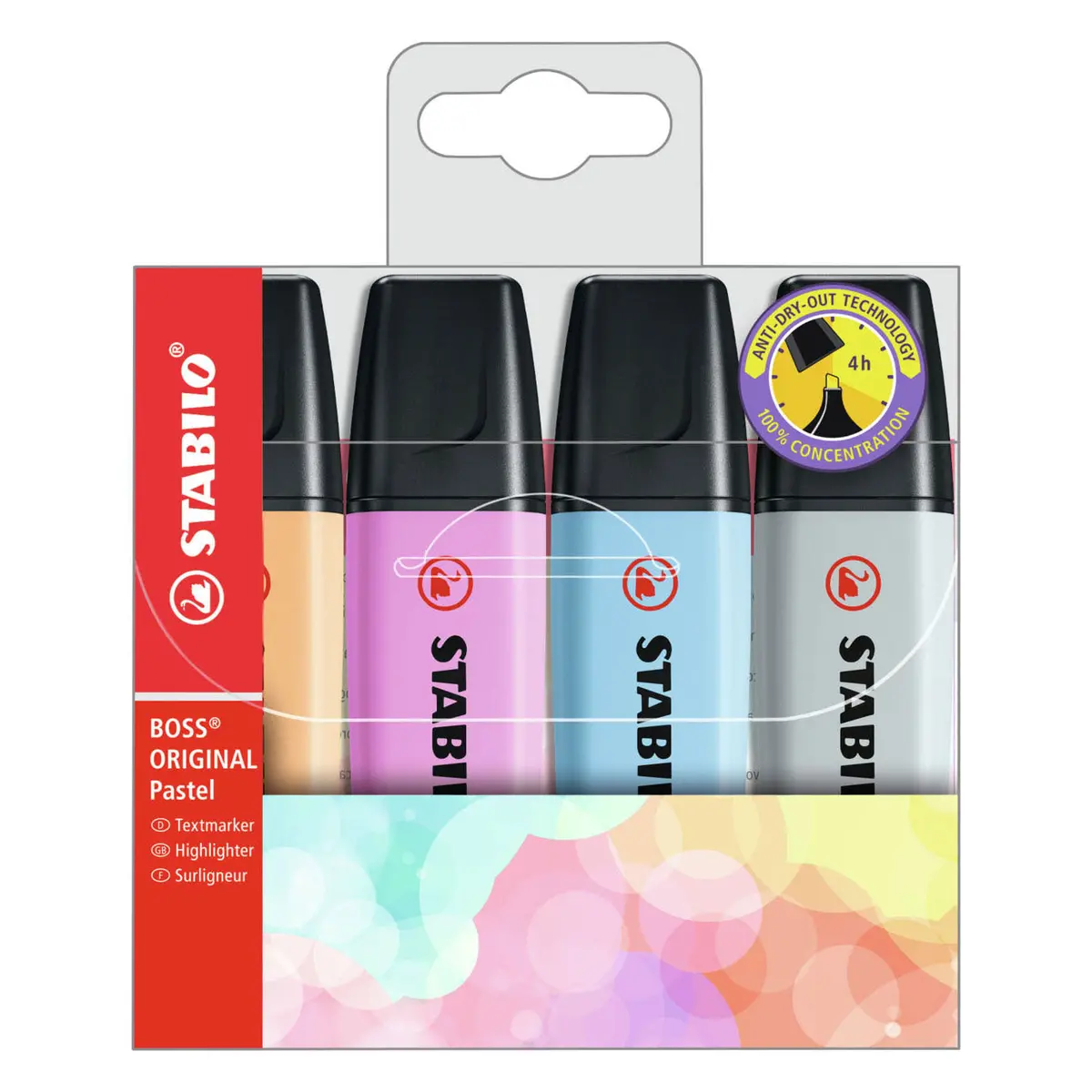 Stabilo Boss Original Pastel - Markeerstift - Set 4 Stuks 1