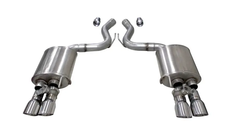 Corsa 2018-2023 Ford Mustang Gt Fastback 5.0L 3In Sport Axle-Back Exhaust W/ 4In Polished Tips 2