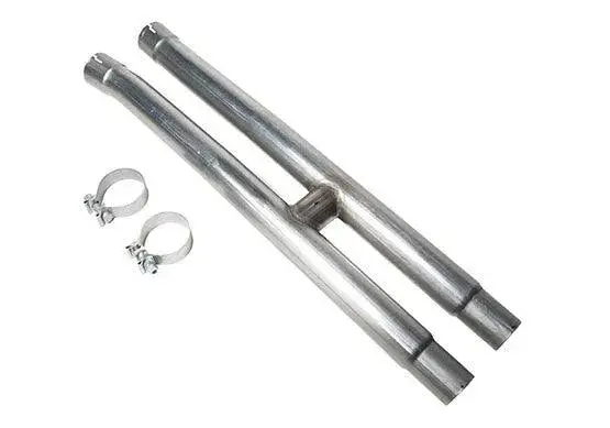 Roush 2015-2023 Mustang 5.0L V8 Resonator Delete H-Pipe - 422119 1