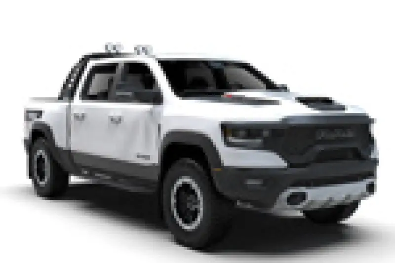 Rally Armor 21-25 Dodge Ram 1500 Trx Black Ur Mud Flap - White Logo 2