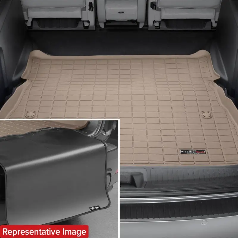 Weathertech 11-22 Jeep Grand Cherokee Seatback Cargo Liner Hp W/Bumper Protector - Tan 1