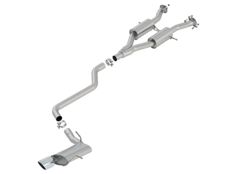 Borla 14-18 Jeep Grand Cherokee 3.6L A/T 4Dr S-Type 2.5In Catback Exhaust W/Polished Tip 1