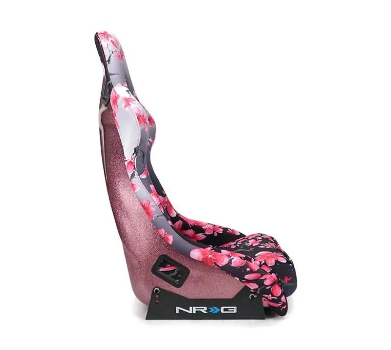Nrg Frp Bucket Seat Prisma Japanese Cherry Blossom Edition W/ Pink Pearlized Back - Large 1