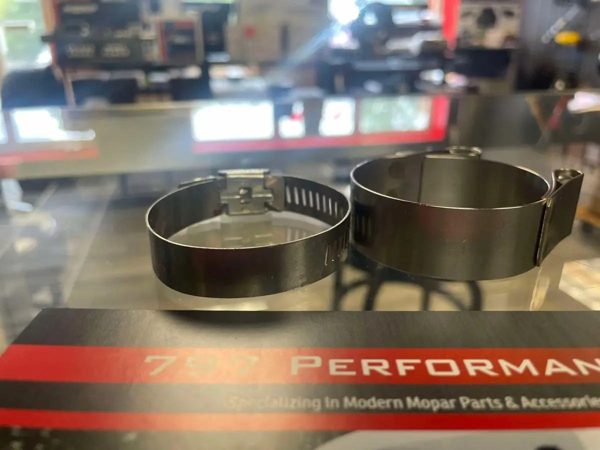 797 Performance Heavy Duty Radiator Hose Clamp Kit For 6.2 / 6.4 Hemi, Hellcat, Srt Vehicles 1