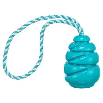 Trixie Jumper Kegel Aan Touw Super Strong Tpr Petrol 1