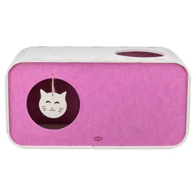 Trixie Speelbox Merle Vierkant Vilt Zand Roze 1